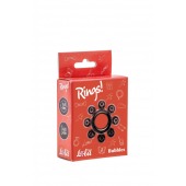Чёрное эрекционное кольцо Rings Bubbles - Lola Games - в Магнитогорске купить с доставкой