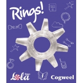 Прозрачное эрекционное кольцо Rings Cogweel - Lola Games - в Магнитогорске купить с доставкой