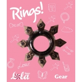 Чёрное эрекционное кольцо Rings Gear - Lola Games - в Магнитогорске купить с доставкой