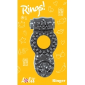 Чёрное эрекционное кольцо Rings Ringer - Lola Games - в Магнитогорске купить с доставкой