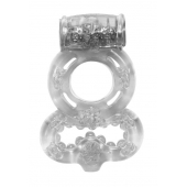 Прозрачное эрекционное кольцо Rings Treadle с подхватом - Lola Games - в Магнитогорске купить с доставкой