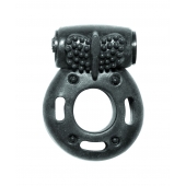 Черное эрекционное кольцо с вибрацией Rings Axle-pin - Lola Games - в Магнитогорске купить с доставкой