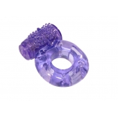 Фиолетовое эрекционное кольцо с вибрацией Rings Axle-pin - Lola Games - в Магнитогорске купить с доставкой