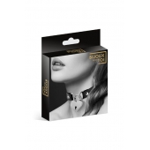 Черный чокер с замком в форме сердца - Bijoux Pour Toi - купить с доставкой в Магнитогорске