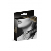 Черный чокер с двумя кольцами - Bijoux Pour Toi - купить с доставкой в Магнитогорске