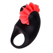 Чёрно-красное эрекционное виброкольцо Erotist - Erotist Adult Toys - в Магнитогорске купить с доставкой