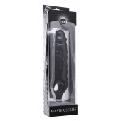 Чёрная увеличивающая насадка на член Mamba Cock Sheath Packaged - 16,5 см. - XR Brands - в Магнитогорске купить с доставкой