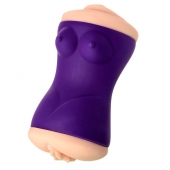 Двухсторонний мастурбатор JOS YARA в фиолетовой колбе - JOS - в Магнитогорске купить с доставкой