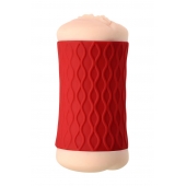 Двухсторонний мастурбатор JOS  NADIN в красном цилиндре - JOS - в Магнитогорске купить с доставкой