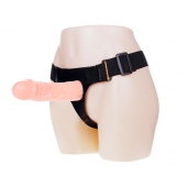 Телесный фаллоимитатор на трусиках Jessica Strap-On - 15,5 см. - Baile - купить с доставкой в Магнитогорске