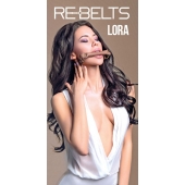 Кляп-трензель Lora с металлическими кольцами - Rebelts - купить с доставкой в Магнитогорске