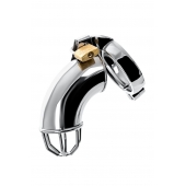 Серебристый мужской пояс верности TOYFA Metal - ToyFa - купить с доставкой в Магнитогорске