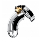 Серебристый мужской пояс верности TOYFA Metal - ToyFa - купить с доставкой в Магнитогорске