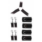 Комплект наручников и поножей LUXURIOUS BED RESTRAINT CUFF SET - Blush Novelties - купить с доставкой в Магнитогорске