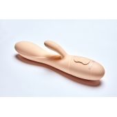 Телесный вибратор Kiara с клиторальным отростком - 18,3 см. - Le Frivole