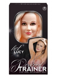 Надувная кукла с вибрацией и 2 любовными отверстиями Hot Lucy Lifesize Love Doll - NMC - в Магнитогорске купить с доставкой