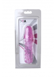 Розовая насадка с нежными шипами - 13,5 см. - Toyfa Basic - в Магнитогорске купить с доставкой
