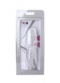 Прозрачная насадка с шишечками и шипами - 13,5 см. - Toyfa Basic - в Магнитогорске купить с доставкой