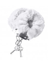 Наручники с белой меховой опушкой - ToyFa - купить с доставкой в Магнитогорске