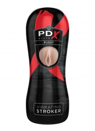 Мастурбатор-вагина Vibrating Pussy Stroker с вибрацией - Pipedream - в Магнитогорске купить с доставкой