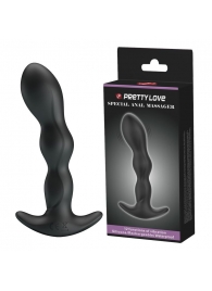 Черный анальный стимулятор простаты с вибрацией Special Anal Massager - 14,5 см. - Baile - в Магнитогорске купить с доставкой