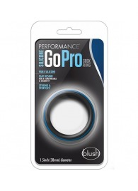 Черно-синее эрекционное кольцо Silicone Go Pro Cock Ring - Blush Novelties - в Магнитогорске купить с доставкой