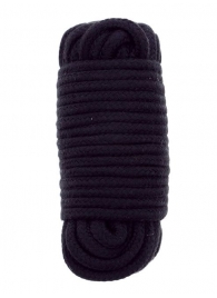 Черная веревка для связывания BONDX LOVE ROPE - 10 м. - Dream Toys - купить с доставкой в Магнитогорске