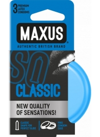 Классические презервативы в железном кейсе MAXUS Classic - 3 шт. - Maxus - купить с доставкой в Магнитогорске