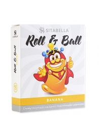 Стимулирующий презерватив-насадка Roll   Ball Banana - Sitabella - купить с доставкой в Магнитогорске