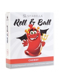 Стимулирующий презерватив-насадка Roll   Ball Cherry - Sitabella - купить с доставкой в Магнитогорске