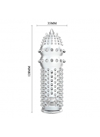 Закрытая прозрачная насадка Crystal sleeve - 14,2 см. - Erowoman-Eroman - в Магнитогорске купить с доставкой