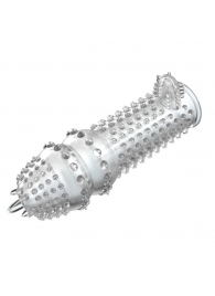 Закрытая прозрачная насадка Crystal sleeve - 14,2 см. - Erowoman-Eroman - в Магнитогорске купить с доставкой