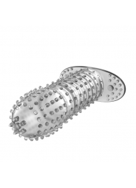 Закрытая прозрачная насадка Crystal sleeve - 12 см. - Erowoman-Eroman - в Магнитогорске купить с доставкой