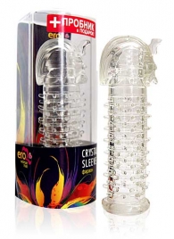 Закрытая прозрачная насадка на пенис Crystal Sleeve Faraon - 13,5 см. - Erowoman-Eroman - в Магнитогорске купить с доставкой