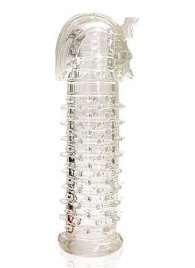 Закрытая прозрачная насадка на пенис Crystal Sleeve Faraon - 13,5 см. - Erowoman-Eroman - в Магнитогорске купить с доставкой
