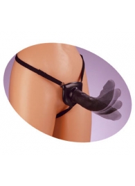 Черный податливый страпон Posable Partner Strap-On - 17,8 см. - Pipedream - купить с доставкой в Магнитогорске