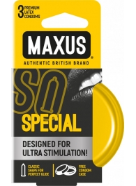 Презервативы с точками и рёбрами в железном кейсе MAXUS Special - 3 шт. - Maxus - купить с доставкой в Магнитогорске