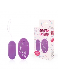 Фиолетовое виброяйцо Sexy Friend с 10 режимами вибрации - 1137