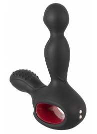 Черный вибромассажер простаты с нагревом и ротацией Prostate Plug - 14,5 см. - Orion - в Магнитогорске купить с доставкой