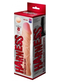 Насадка на пояс Harness RED LINE - 21,5 см. - LOVETOY (А-Полимер) - купить с доставкой в Магнитогорске