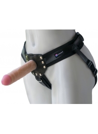 Черный пояс-трусики с двумя насадками  Экзотик-Linda  - 15,5 и 10,5 см. - LOVETOY (А-Полимер) - купить с доставкой в Магнитогорске