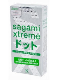 Презервативы Sagami Xtreme Type-E с точками - 10 шт. - Sagami - купить с доставкой в Магнитогорске
