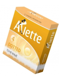 Презервативы Arlette Dotted с точечной текстурой - 3 шт. - Arlette - купить с доставкой в Магнитогорске