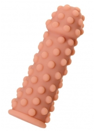 Телесная реалистичная насадка KOKOS Extreme Sleeve 02 с дополнительной стимуляцией - 12,7 см. - KOKOS - в Магнитогорске купить с доставкой