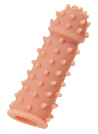 Телесная реалистичная насадка KOKOS Extreme Sleeve 03 с дополнительной стимуляцией - 12,7 см. - KOKOS - в Магнитогорске купить с доставкой