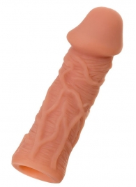 Телесная реалистичная насадка KOKOS Extreme Sleeve 05 с дополнительной стимуляцией - 12,7 см. - KOKOS - в Магнитогорске купить с доставкой