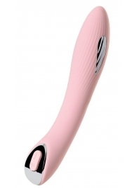 Розовый силиконовый вибратор с электростимуляцией TESLA G-POINT - 21 см. - ToyFa - купить с доставкой в Магнитогорске