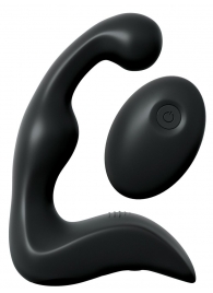 Черный вибромассажер простаты с пультом ДУ Control P-Spot Pro - Pipedream - в Магнитогорске купить с доставкой