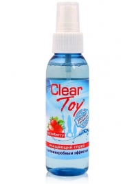 Очищающий спрей для игрушек CLEAR TOY Strawberry - 100 мл. - Биоритм - купить с доставкой в Магнитогорске