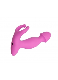 Розовый стимулятор простаты с усиками - 15 см. - 4sexdreaM - в Магнитогорске купить с доставкой